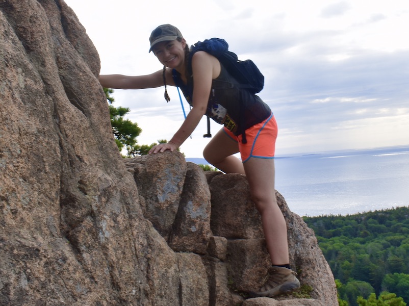 Hiking in Acadia National Park.